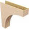 Ekena Millwork 9"W x 36"D x 36"H Thin Stockport Rough Cedar Woodgrain TimberThane Corbel, Primed Tan CORUR09X36X36STORCPR - alternate 3